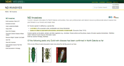 Desktop Screenshot of ndinvasives.org